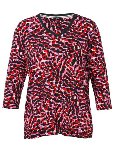 FRAPP T-Shirt V-Ausschnitt 3/4 Arm Druck