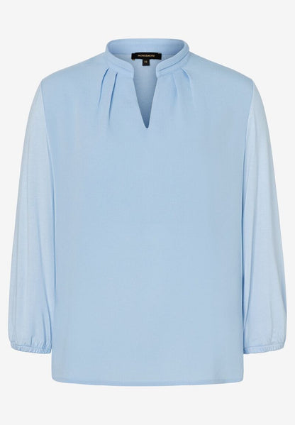 MORE & MORE Blusenshirt 3/4 Arm hellblau Frühjahrs-Kollektion 46