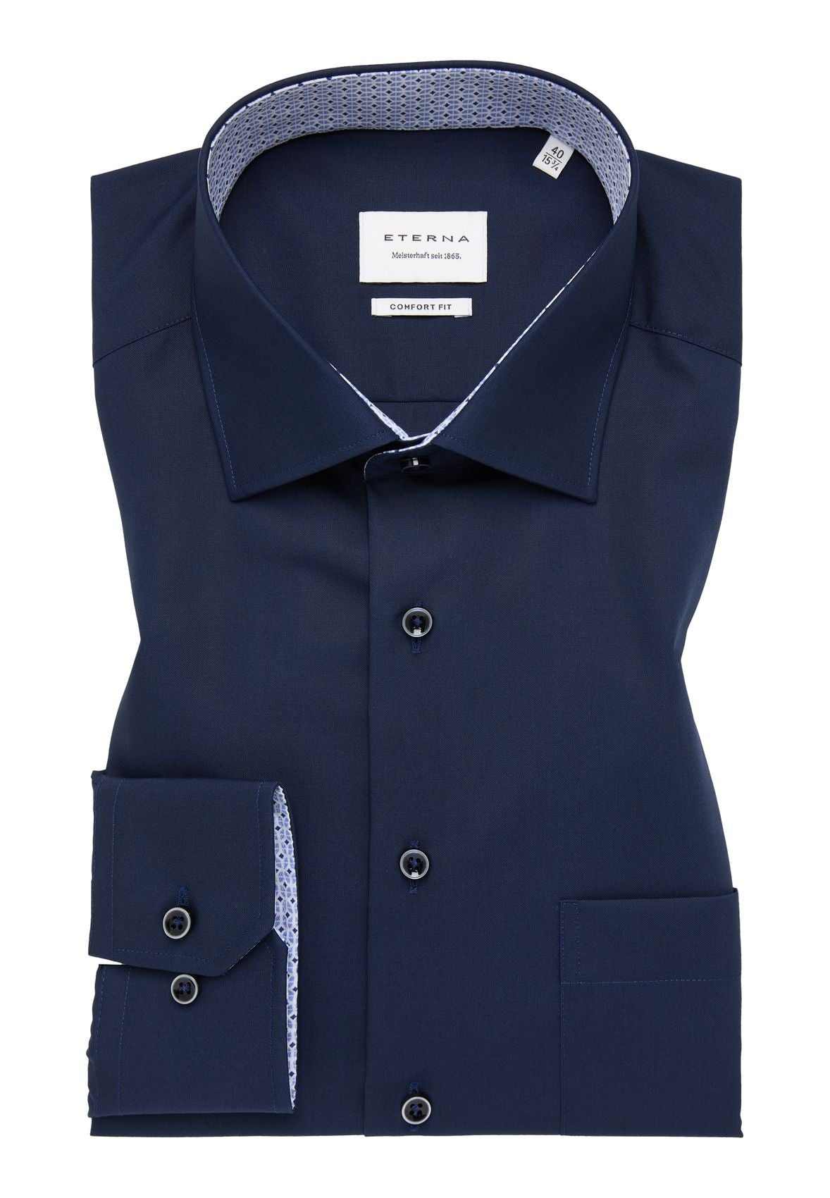 ETERNA Original Shirt Popeline Langarm Langarm - 65cm