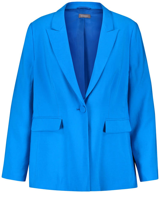 SAMOON Blazer mit Pattentaschen 52