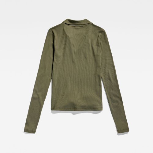 G-STAR G-STAR Ribbed slim polo l\s