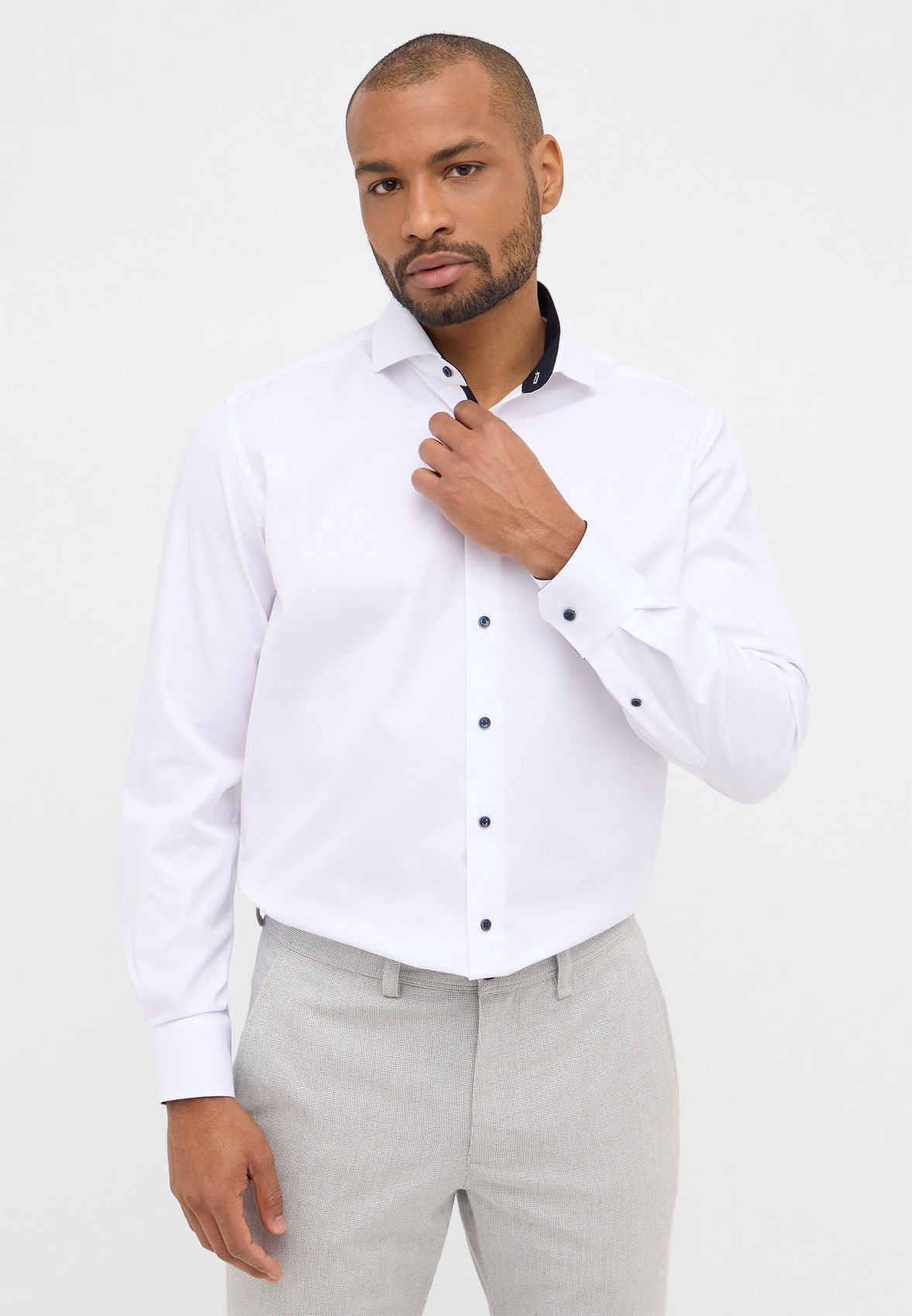 ETERNA Cover Shirt Twill Langarm