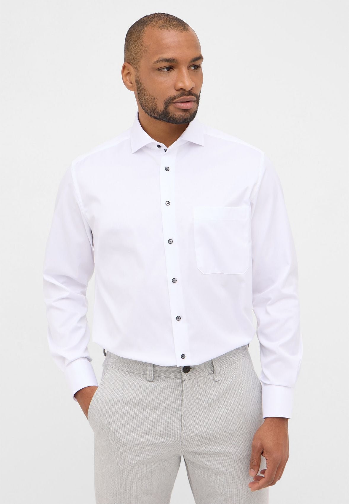 ETERNA Cover Shirt Twill Langarm