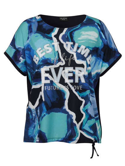 VIA APPIA T-Shirt Rundhals 1/2 Arm Druck Motiv Motiv