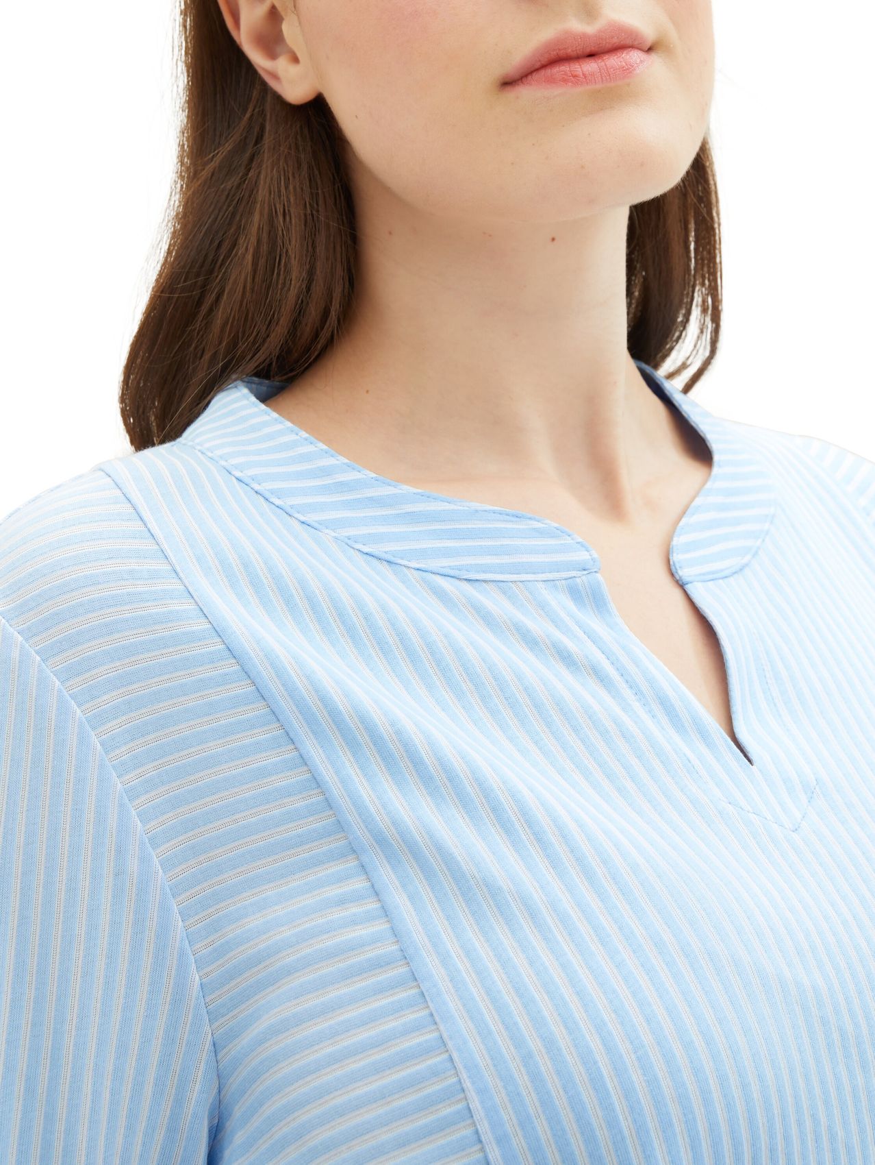 TOM TAILOR Plus Size - Blusenshirt mit Streifenmuster