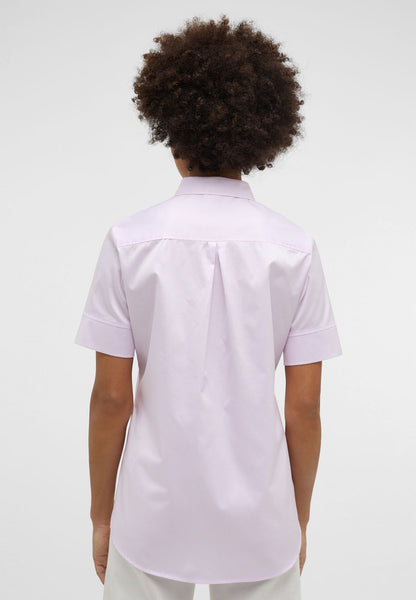 Cover Shirt Bluse Twill Kurzarm