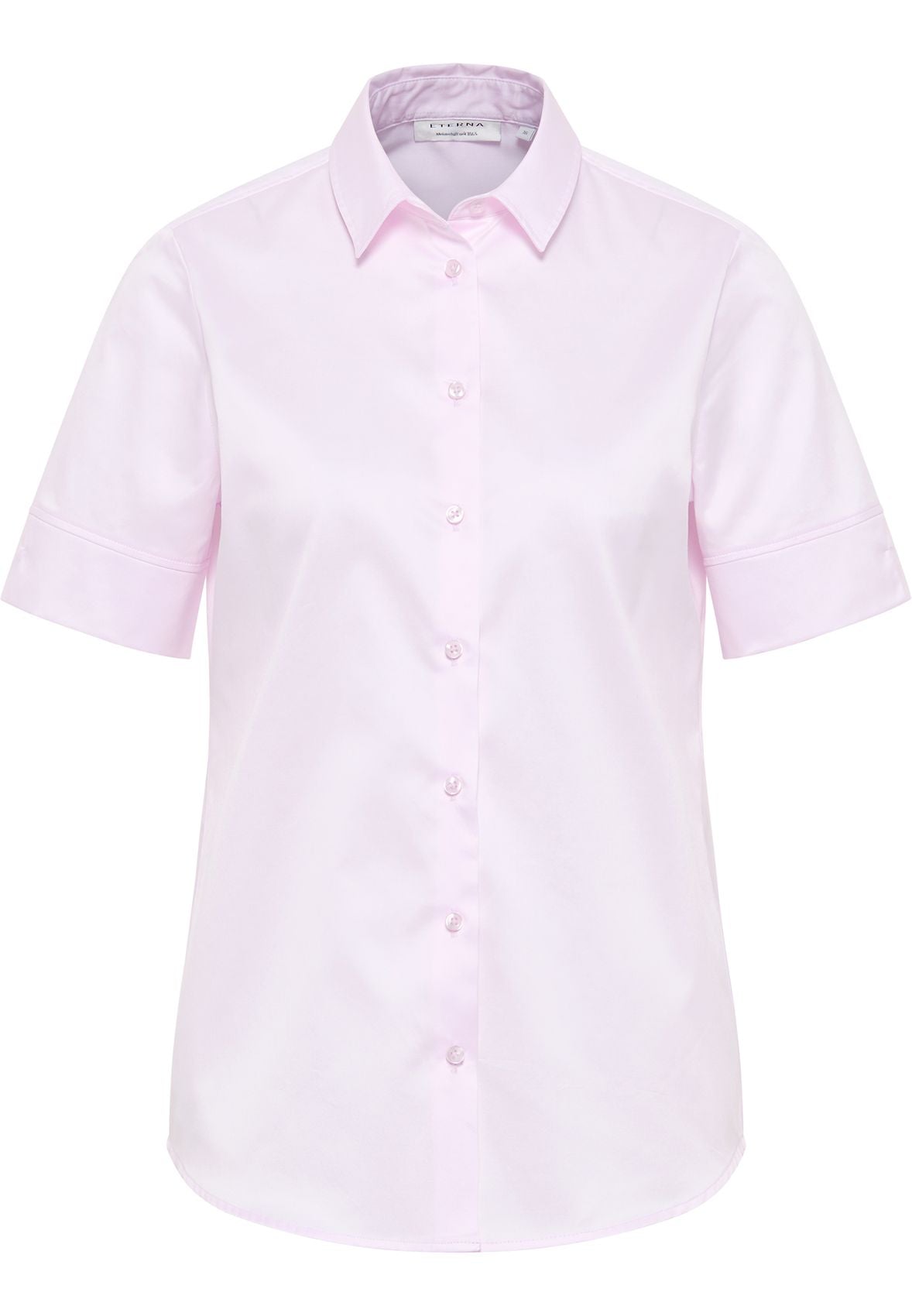 Cover Shirt Bluse Twill Kurzarm