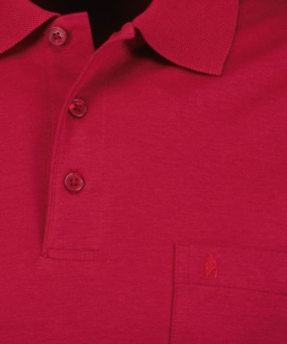 RAGMAN Softknit-Polo mit Brusttasche, kurzarm