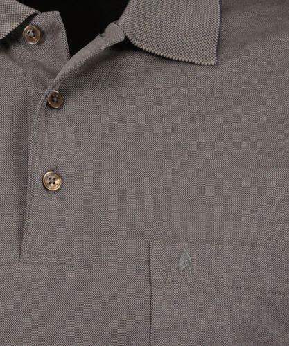 RAGMAN Softknit-Polo mit Brusttasche, kurzarm