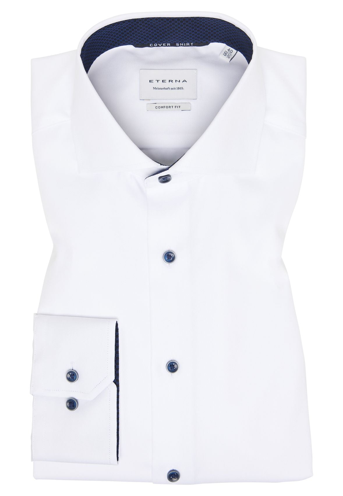 ETERNA Cover Shirt Twill Langarm 42 Langarm - 65cm