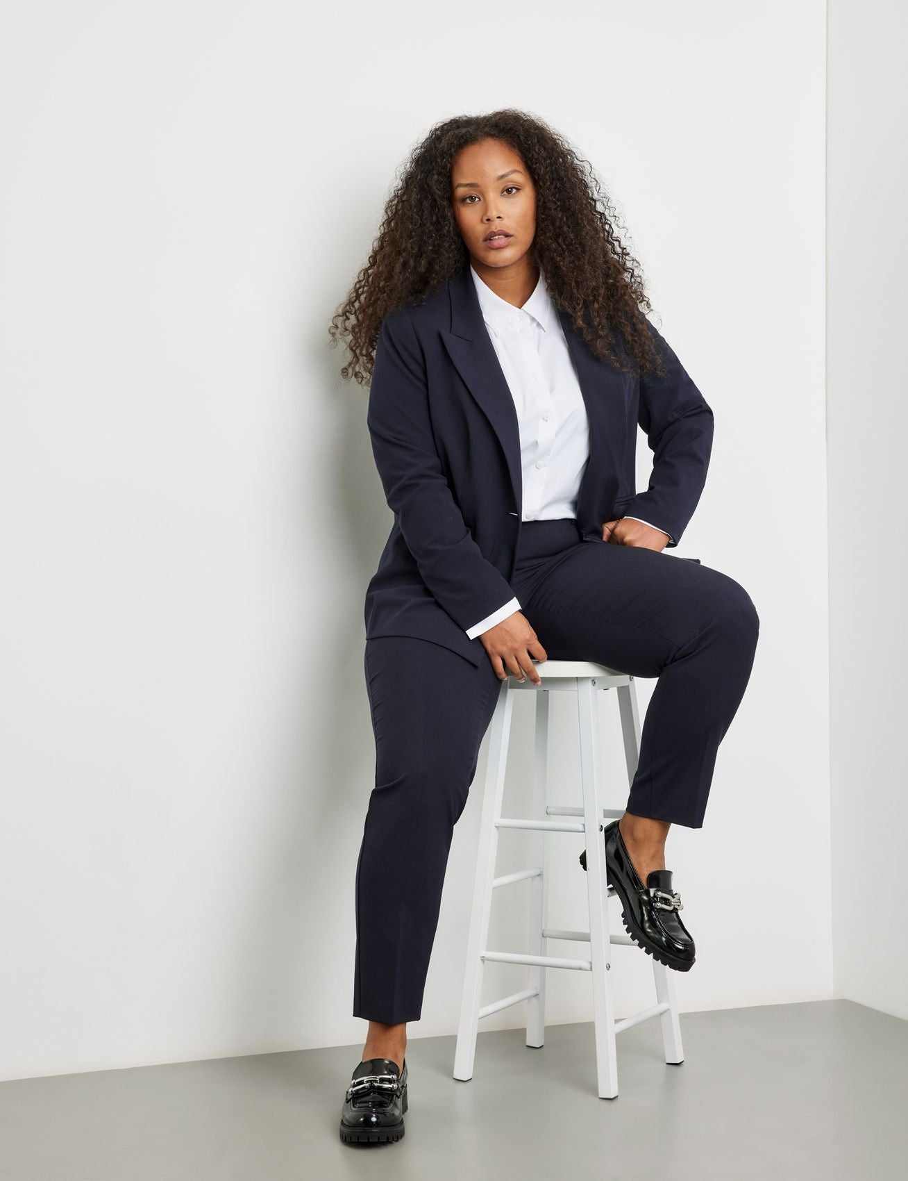 SAMOON Klassischer Blazer mit Paspeltaschen