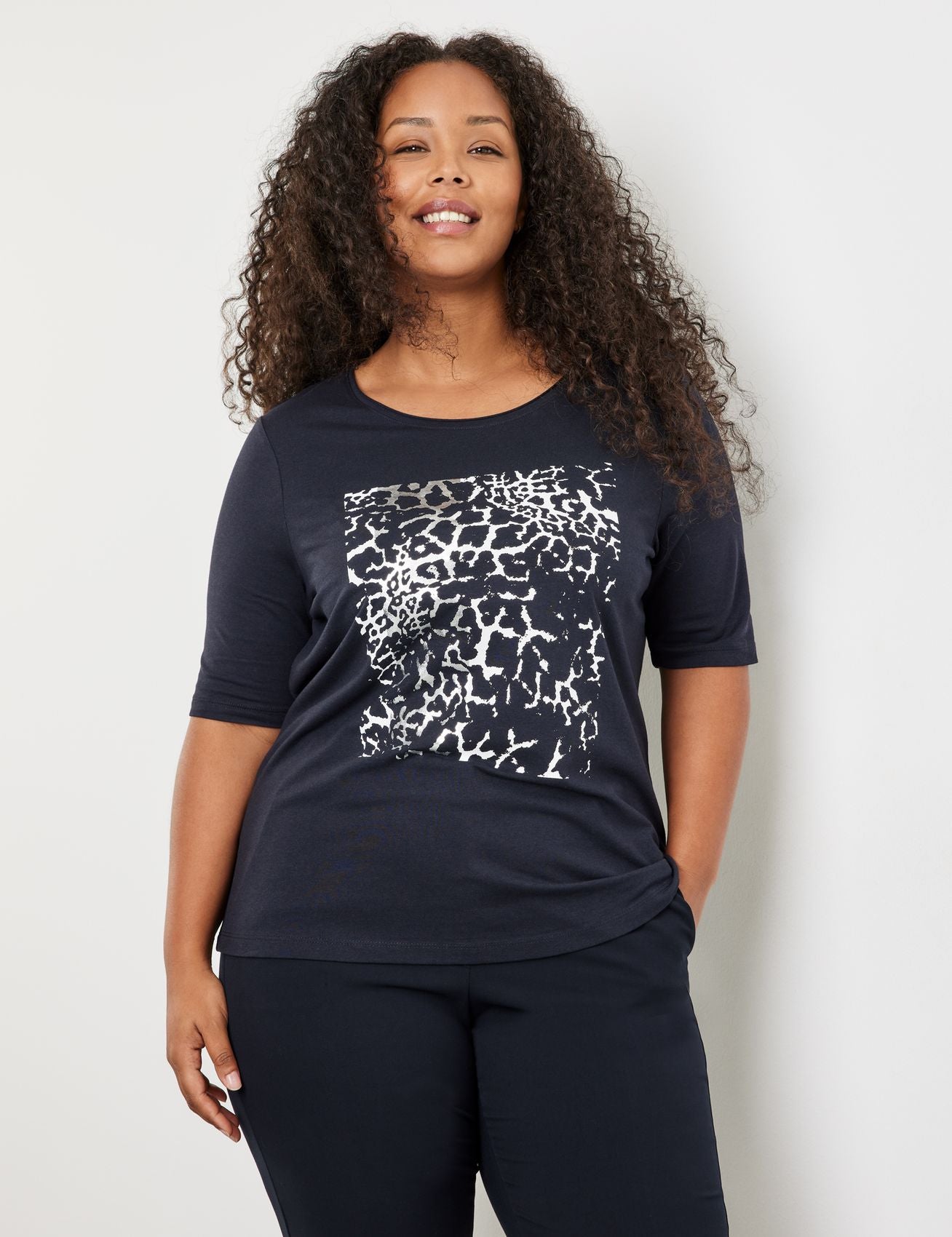 Halbarmshirt mit Frontprint