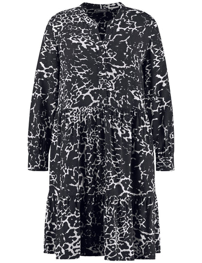 SAMOON Ausgestelltes Stufenkleid mit Unterkleid 46