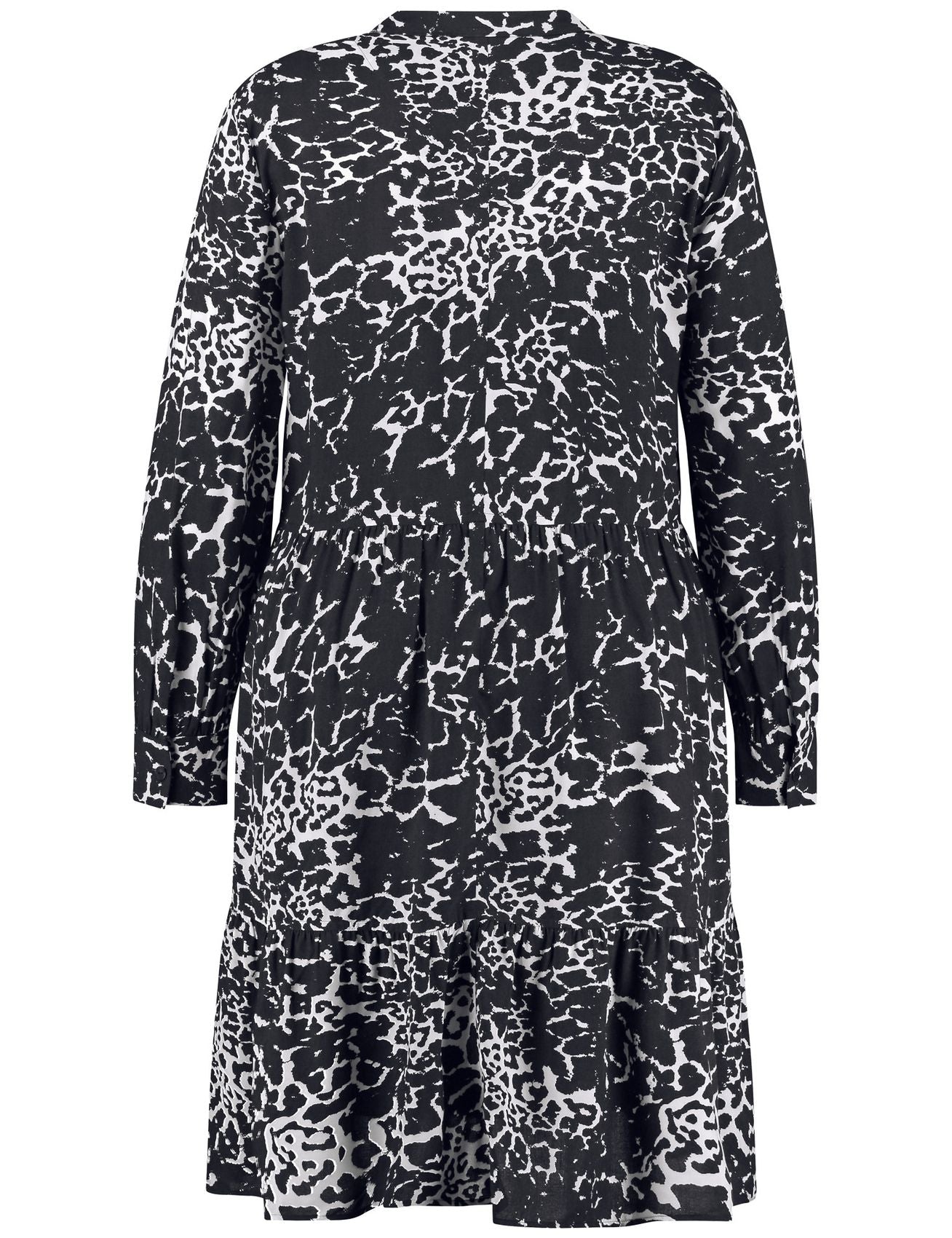 SAMOON Ausgestelltes Stufenkleid mit Unterkleid