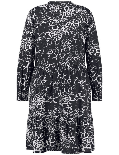 SAMOON Ausgestelltes Stufenkleid mit Unterkleid