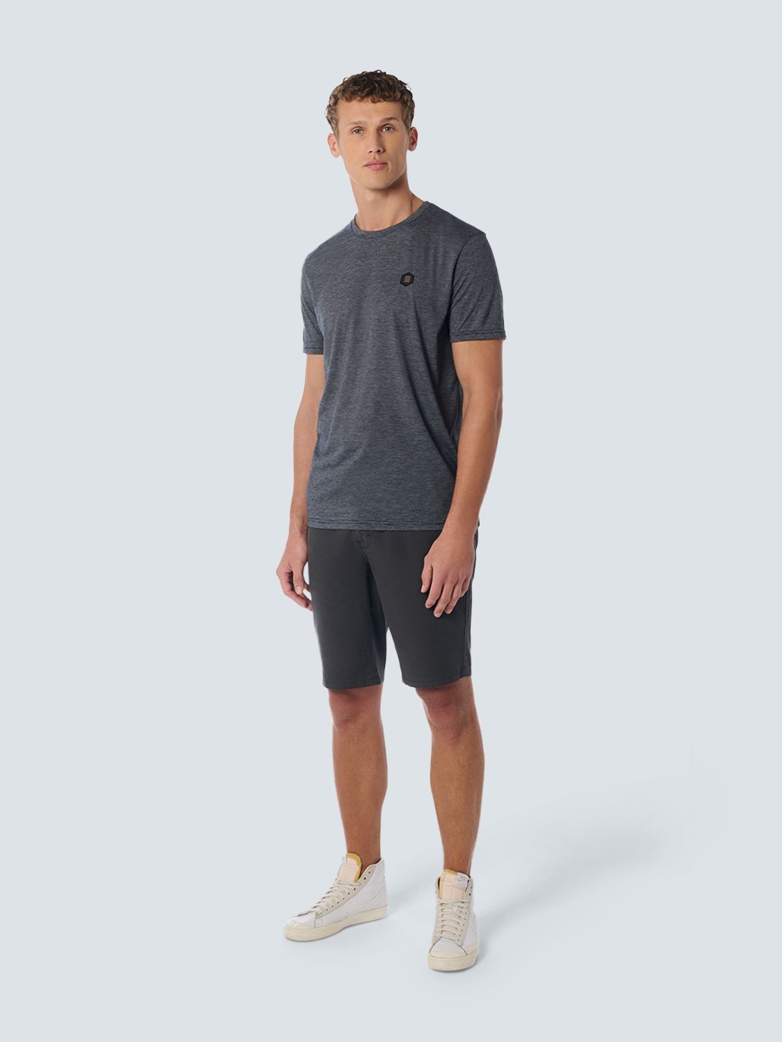 NO EXCESS NO EXCESS T-Shirt Crewneck 2 Coloured Stripes