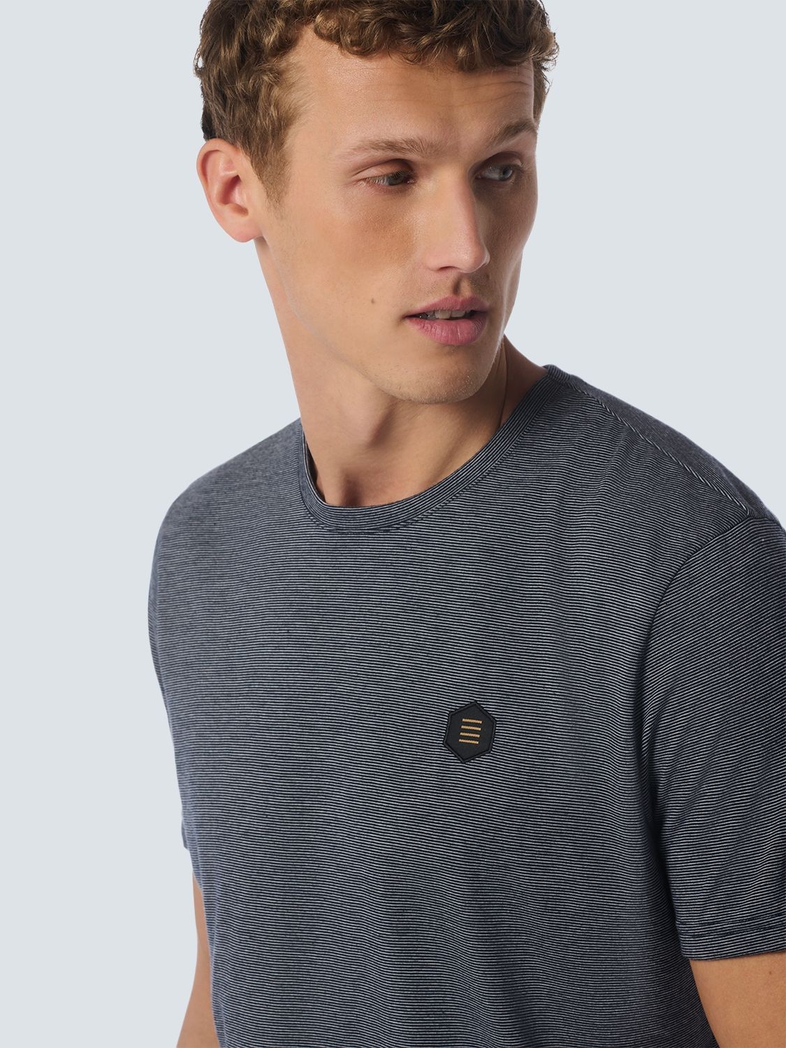 NO EXCESS NO EXCESS T-Shirt Crewneck 2 Coloured Stripes