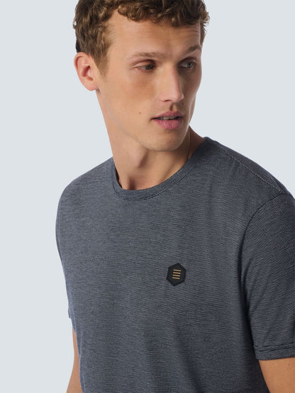 NO EXCESS NO EXCESS T-Shirt Crewneck 2 Coloured Stripes