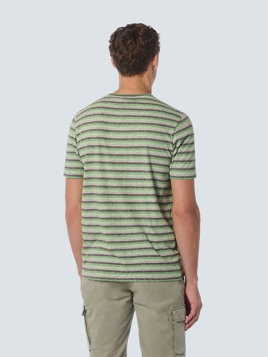 NO EXCESS NO EXCESS T-Shirt Crewneck Melange Stripes
