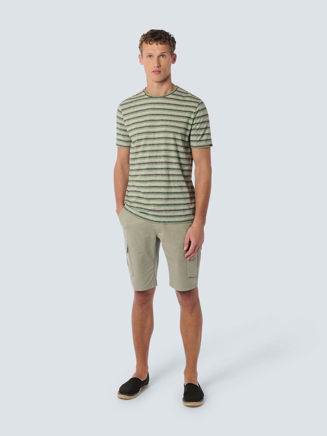 NO EXCESS NO EXCESS T-Shirt Crewneck Melange Stripes
