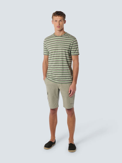 NO EXCESS NO EXCESS T-Shirt Crewneck Melange Stripes