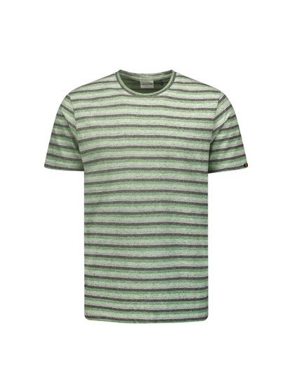 NO EXCESS NO EXCESS T-Shirt Crewneck Melange Stripes