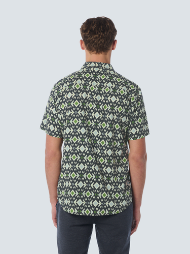 Shirt Short Sleeve Resort Collar Allover Printed
