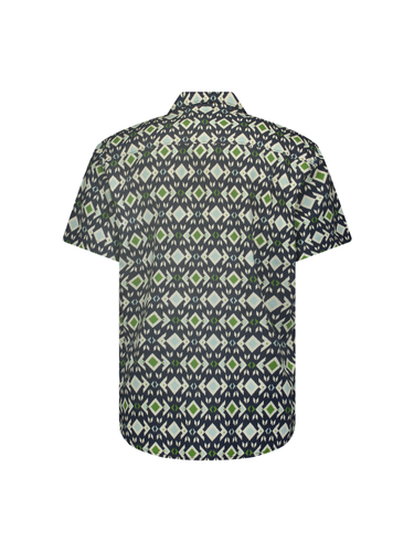 Shirt Short Sleeve Resort Collar Allover Printed