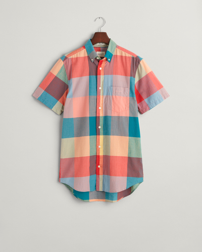 Regular Fit Indian Madras Kurzarmhemd