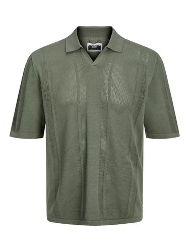 JACK & JONES JACK&JONES JCOAIRY KNIT SPLIT NECK POLO SS L