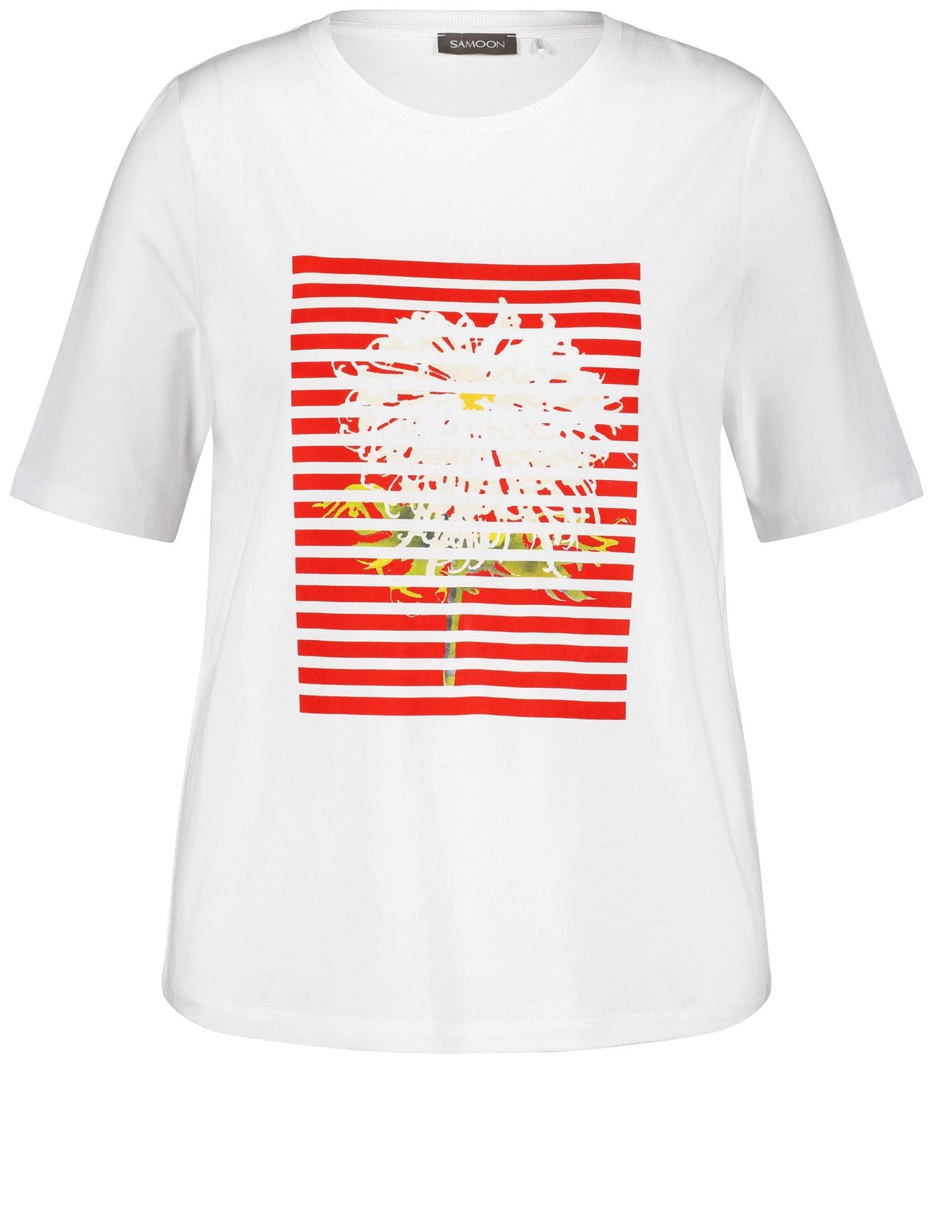 SAMOON T-Shirt mit Frontprint 46