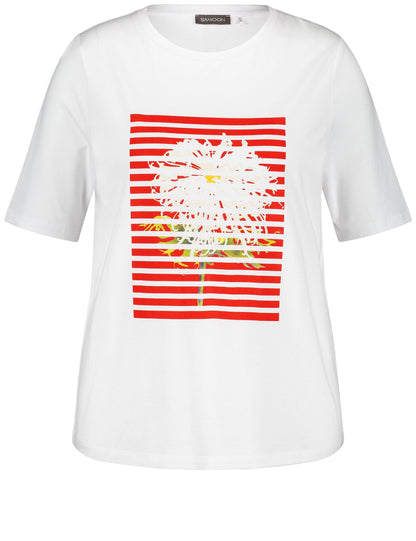 SAMOON T-Shirt mit Frontprint 46