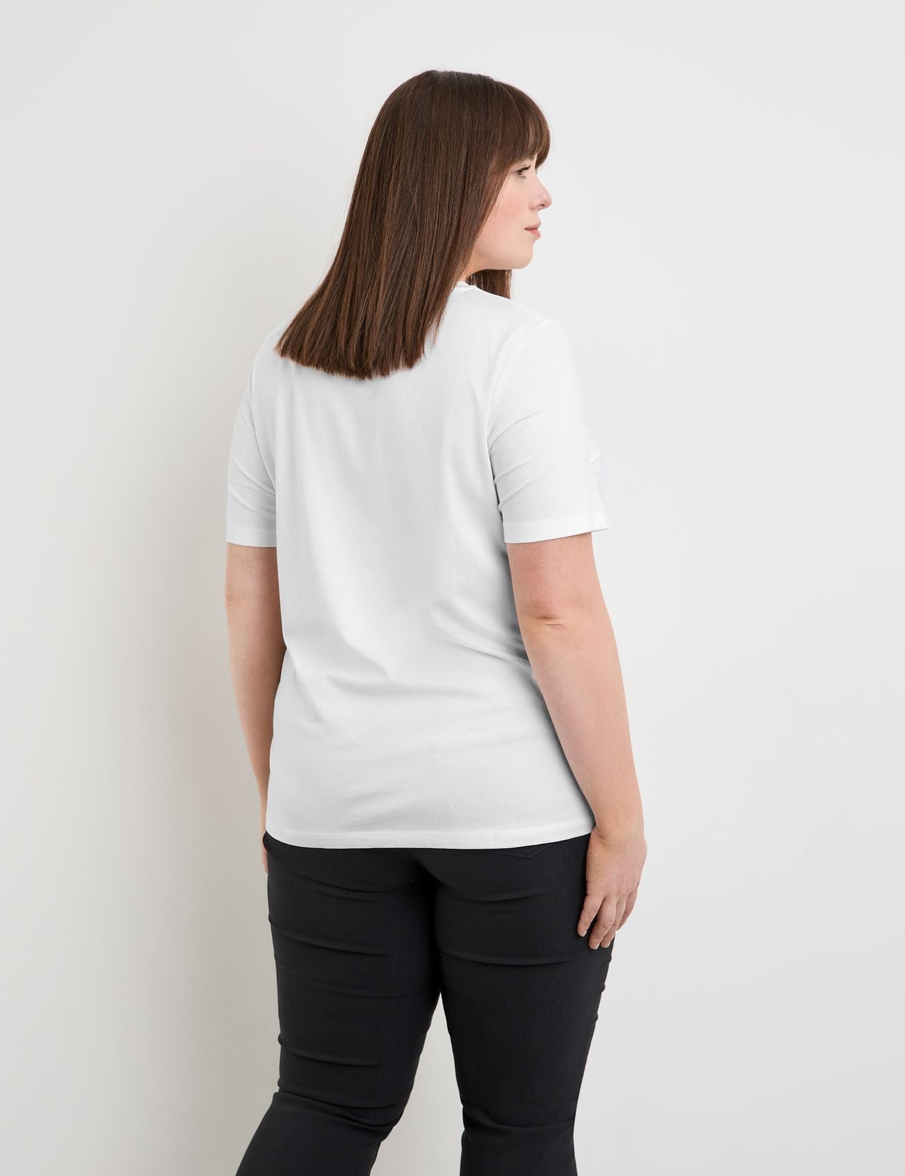 SAMOON T-Shirt mit Frontprint