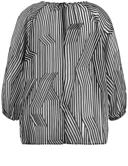 Chiffonbluse mit 3/4 Arm