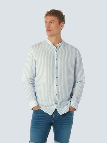 NO EXCESS NO EXCESS Shirt Granddad Stripe With Linen M