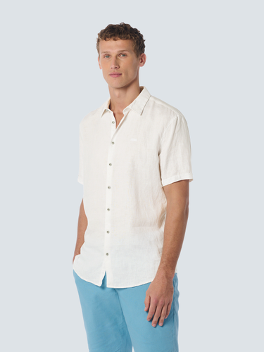 Shirt Short Sleeve Linen Solid
