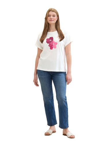 Plus Size - Lockeres Strick T-Shirt mit Print