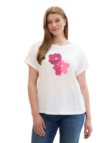 Plus Size - Lockeres Strick T-Shirt mit Print