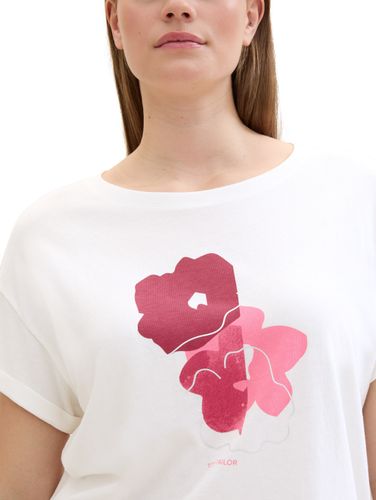 Plus Size - Lockeres Strick T-Shirt mit Print